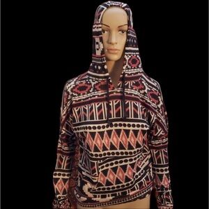 Papaya Southwest print pullover hoodie size medium